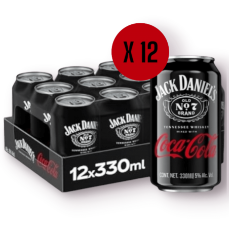 Jack & Coca Cola Box (12 Lattine Da 33 Cl ) Jack Daniel's & Coca Cola