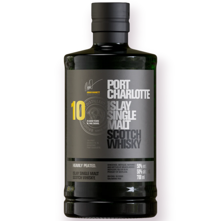 Bruichladdich Port Charlotte 10 Heavily Peated Islay Single Malt Scotch Whisky 70 Cl