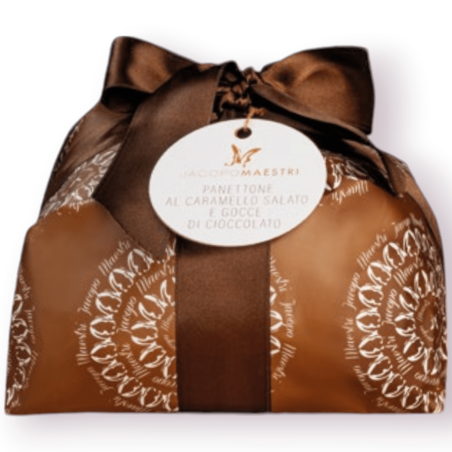 Panettone Al Caramello Salato E Gocce Di Cioccolato Jacopo Maestri 1 Kg