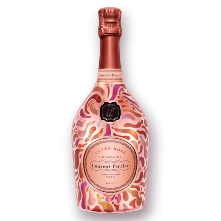 Champagne Rosé Brut Limited Edition Laurent-Perrier 75 Cl Metal Petali Jacket