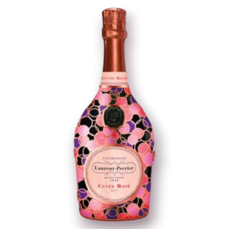 Champagne Cuvée Rosé Brut Limited Edition Laurent-Perrier 75 Cl Metal Bubbles Jacket