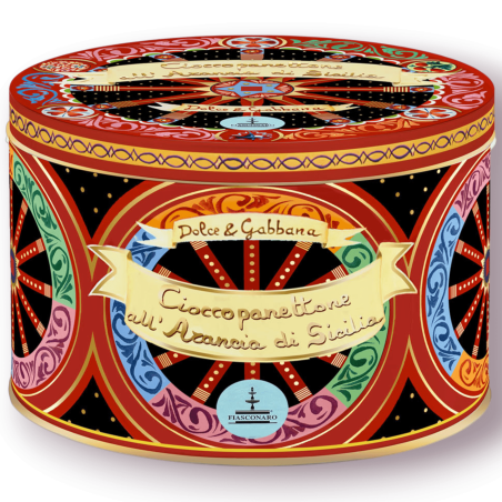 Dolce & Gabbana Cioccopanettone All'Arancia Di Sicilia Fiasconaro 1 Kg Latta