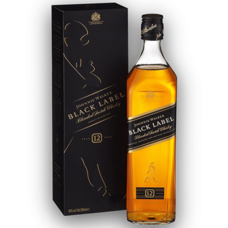 Johnnie Walker 12 Y.O. Black Label Blended Scotch Whisky 70 Cl Astucciato