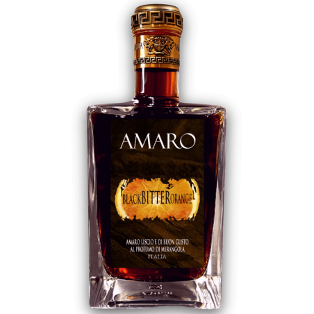 Amaro Black Bitter Orange Valle Del Marta 70 Cl