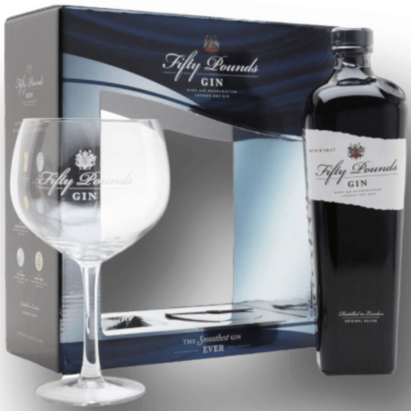 Gin Fifty Pounds + Bicchiere 70 Cl