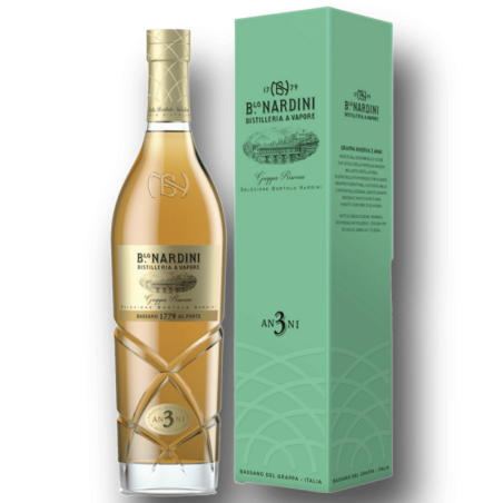 Nardini Grappa Riserva 3 Anni Selezione Bortolo Nardini 70 Cl Astuccio