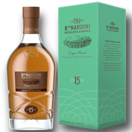 Nardini Grappa Riserva 15 Anni Selezione Bortolo Nardini 70 Cl Astuccio