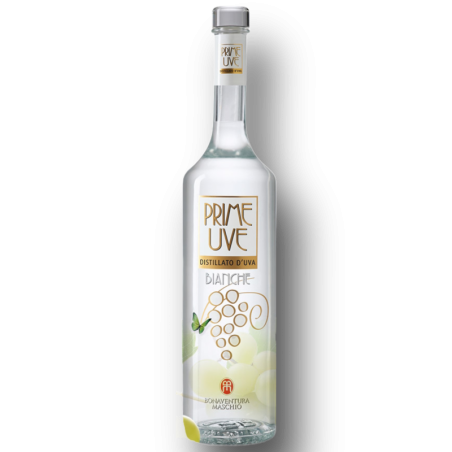 Grappa Prime Uve Bianche Bonaventura Maschio 70 Cl Astucciata