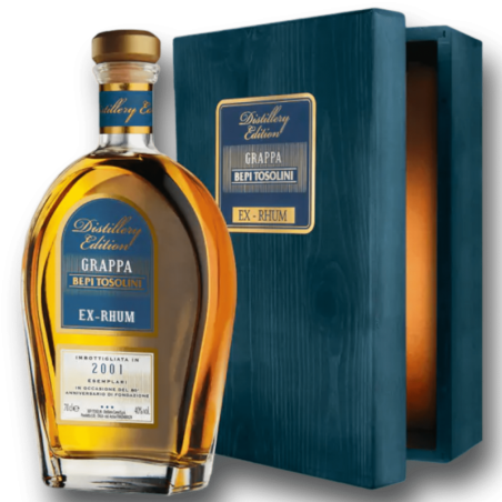 Grappa Barrique Ex Rhum Distillery Edition Bepi Tosolini 70 Cl Cofanetto In Legno